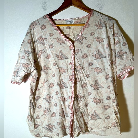 Floral Button-Up Pajama Set - Picture 1 of 5